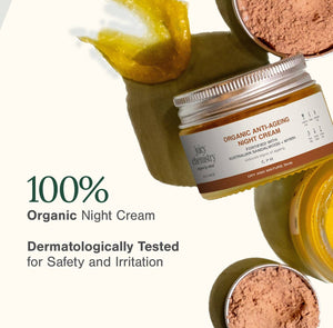 Organic Anti-Ageing Night Cream | For Pigmented, Dry Skin | Deep Moisturization & Skin Barrier Repair