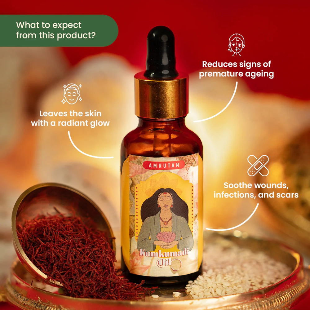 Kumkumadi Oil (12 ml) | Radiance | Nourishment | Timeless Ayurveda