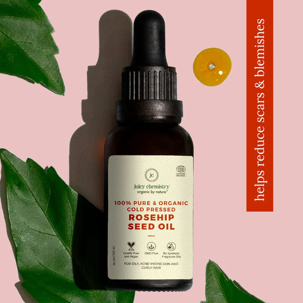 Cold Pressed Rosehip Seed Carrier Oil | Organic & Acne-Scar Repair