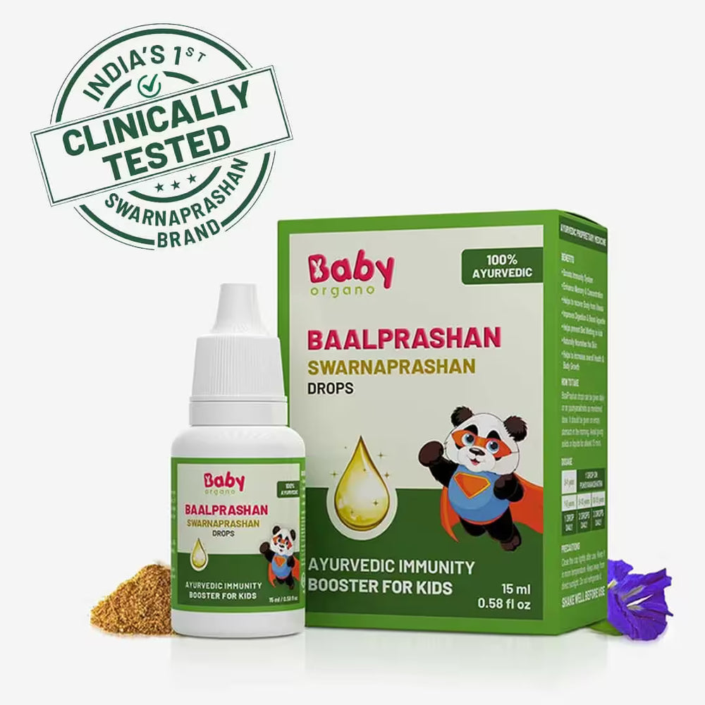 Baalprashan Swarnaprashan Drops | Immunity-Boosting | Cognitive Support | 100% Natural & Clinically Approved