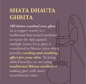 Shata Dhauta Ghrita Skin Repair Emollient | Deep Nourishment | Skin Rejuvenation | Age-Defying Care