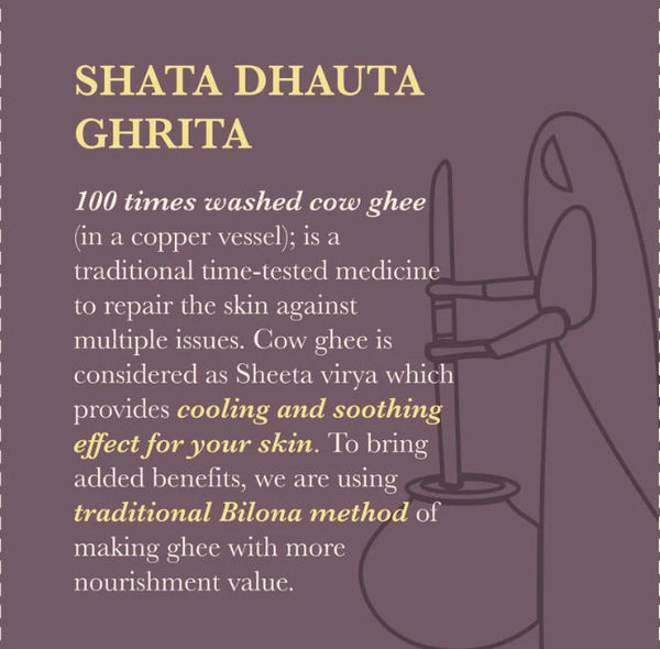 Shata Dhauta Ghrita Skin Repair Emollient | Deep Nourishment | Skin Rejuvenation | Age-Defying Care