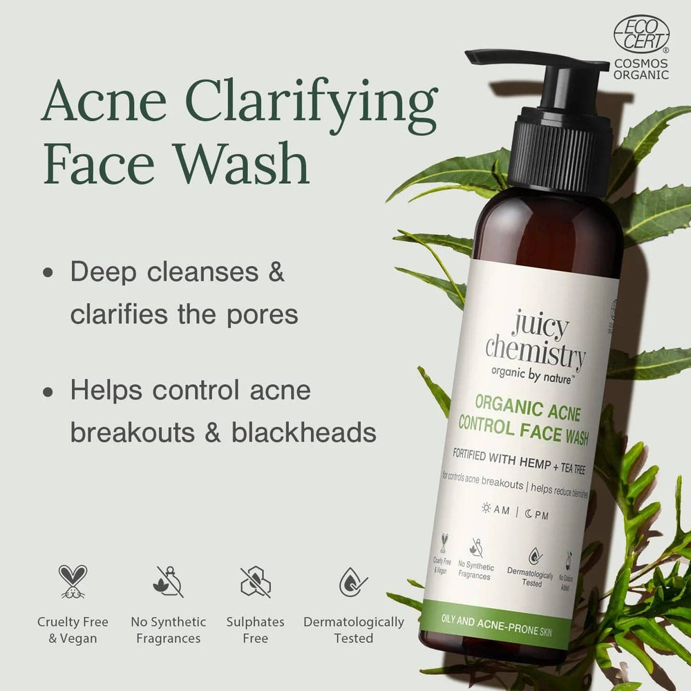 Hemp, Tea Tree and Neem Face Wash | Acne-prone, oily, combination skin