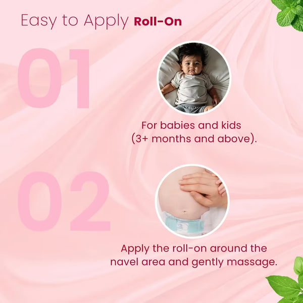 Hing Tummy Roll-On For Kids| Digestive Relief | Colic Care | 100% Natural & Ayurvedic