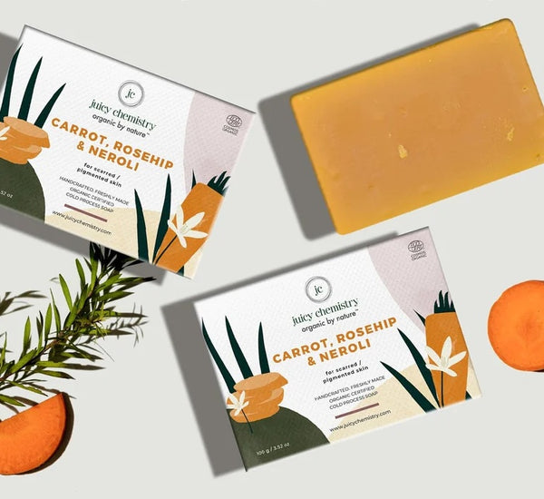 Carrot, Rosehip and Neroli Soap | Face, All Skin Type, Body Soap