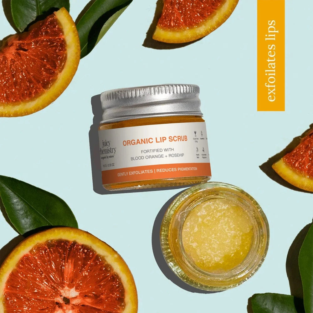 Blood Orange and Rosehip Lip Scrub | Dry, Chapped & Pigmented Lips