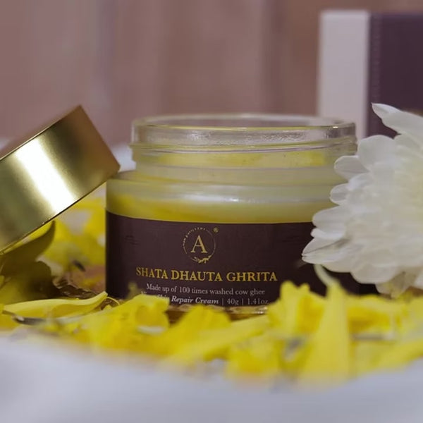 Shata Dhauta Ghrita Skin Repair Emollient | Deep Nourishment | Skin Rejuvenation | Age-Defying Care