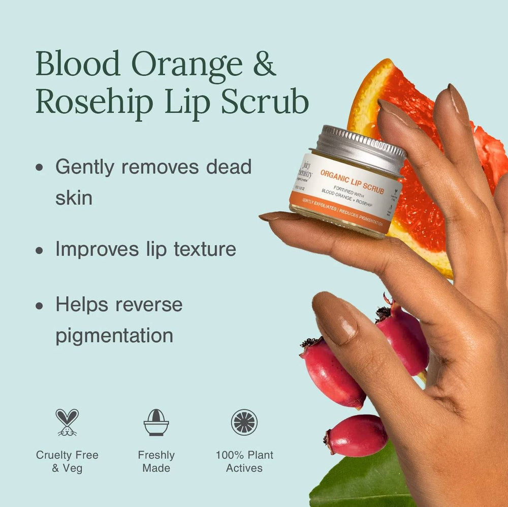Blood Orange and Rosehip Lip Scrub | Dry, Chapped & Pigmented Lips