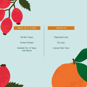 Blood Orange and Rosehip Lip Scrub | Dry, Chapped & Pigmented Lips