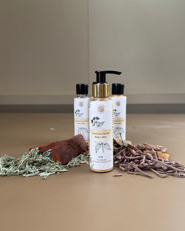 Manjistha Herbal Body Lotion | Glowing & Balanced Skin | Lightweight Moisture