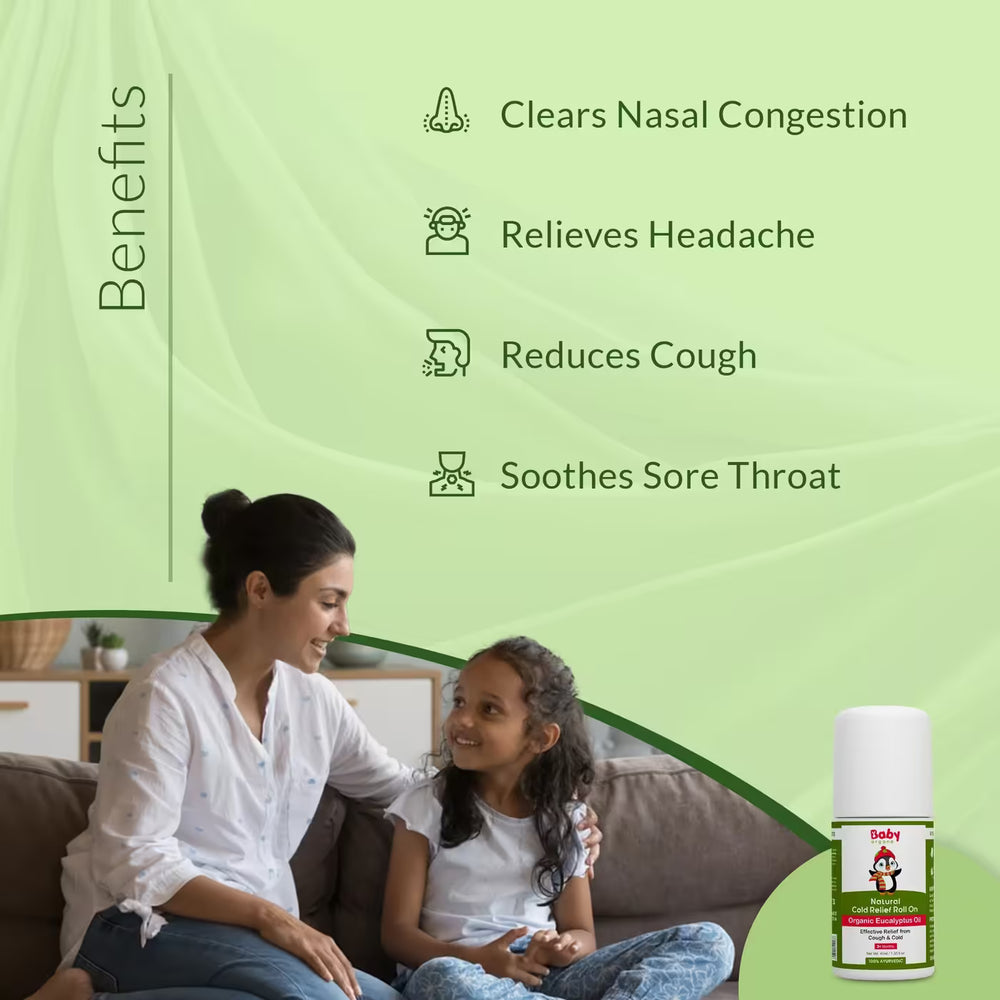 Natural Cold Relief Roll-On | Cold Relief | Easy Breathing | 100% Natural & Ayurvedic