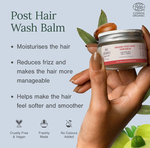 Post Hair Wash Balm | Deep Nourishment | Frizz Control | Silky-Smooth Finish