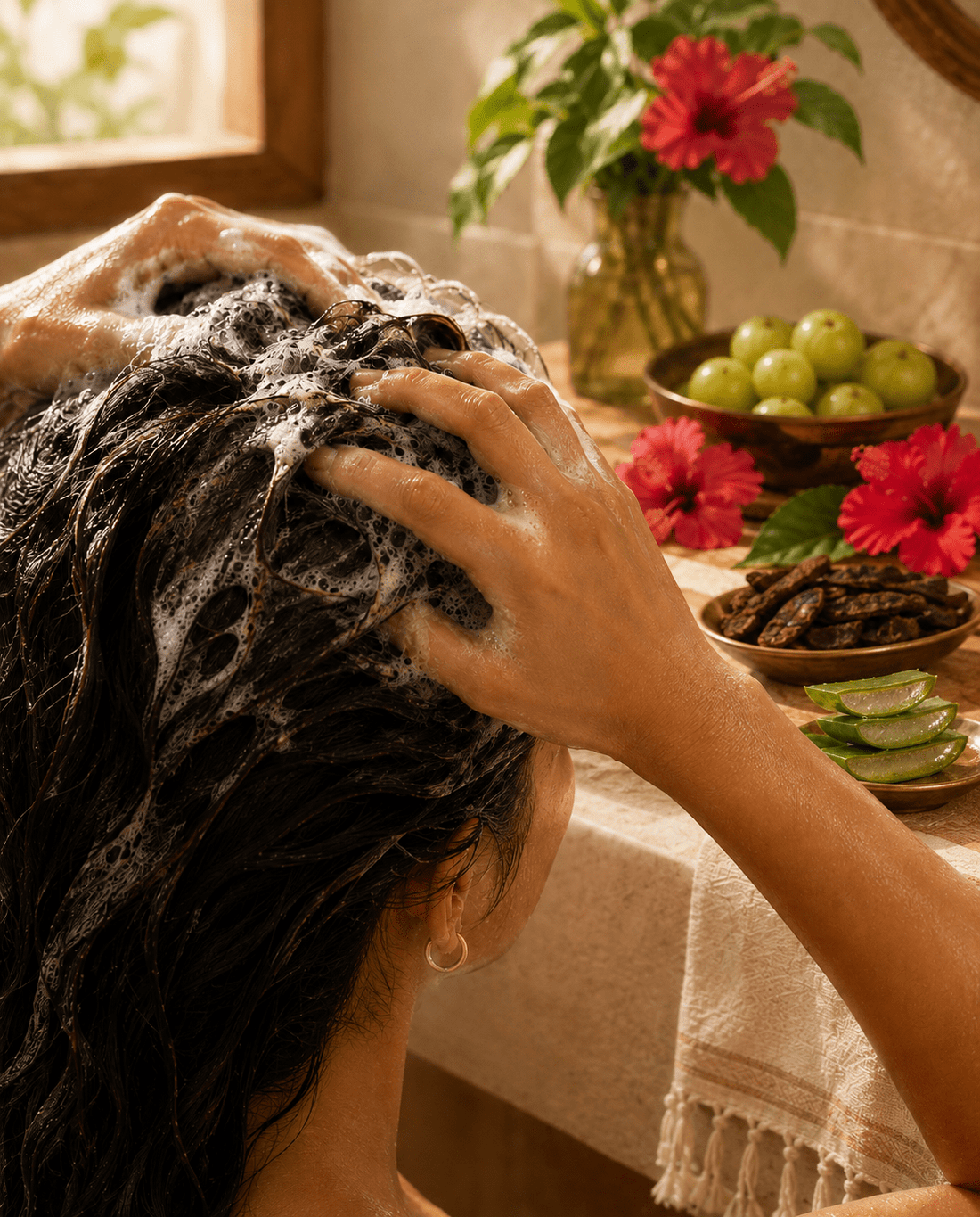 Sulfate-Free Shampoo for Hair Fall: Is Switching to Ayurvedic Hair Care Worth It? - Mindful Molecules