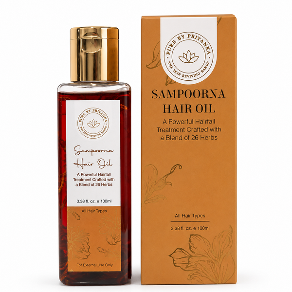Sampoorna Ayurvedic Hair Oil — Complete Hair Nourishment, Loss Control & Scalp Repair