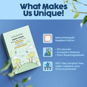 Mosquito Repellent Patches | Plant-Based Protection | DEET-Free | Up to 12 Hours Protection