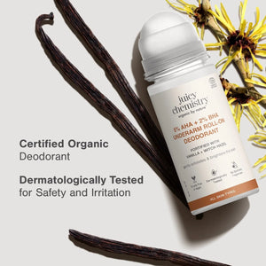 5% AHA + 2% BHA Underarm Roll-On Deodorant | Gently Exfoliates | Long-Lasting Freshness