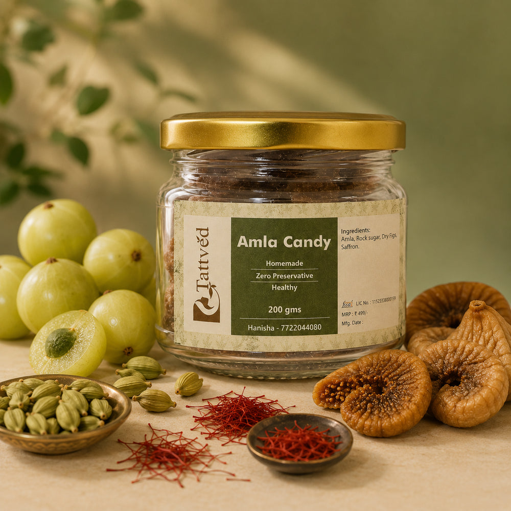 a jar of amla candy with Amla and Figs 