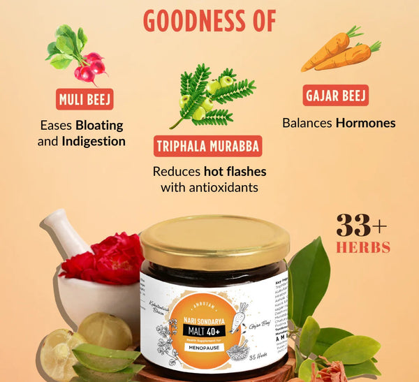 Nari Malt 40+ with Radish seeds, Triphala Murabba and carrot seeds & 33+ herbs 