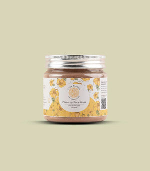 a jar of Clean Up Face Mask