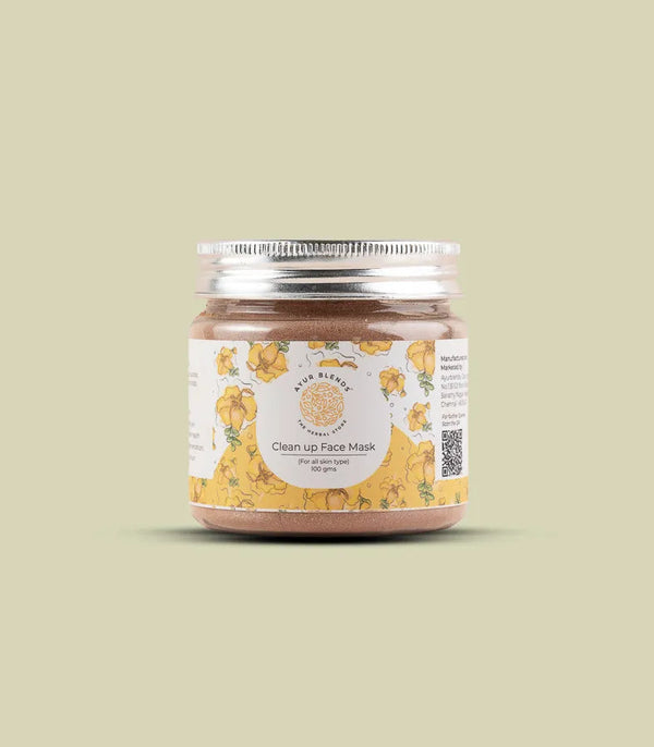 a jar of Clean Up Face Mask