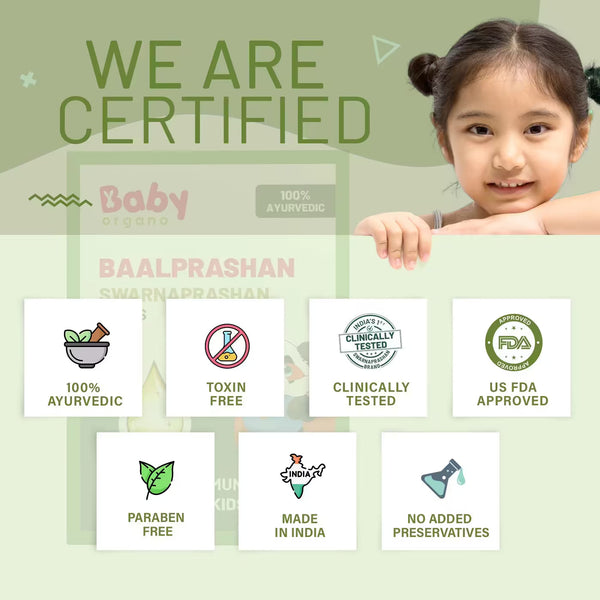 Baby Baalprashan drops - 100% ayurvedic, clinically tested, US FDA approved, paraben free