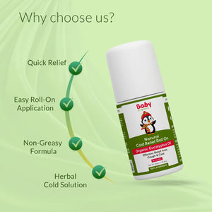 Natural cold relief roll on with eucalyptus oil for quick relief. herbal & non greasy