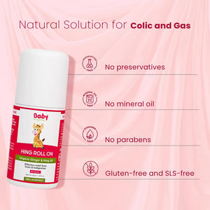 Natural Hing roll on for colic & gas with no parabens