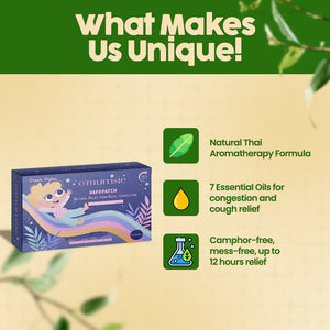 Natural VapoPatch | Plant-Based Vapour Relief | Congestion Support | Peaceful Sleep