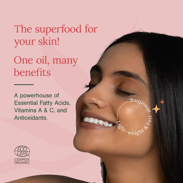 Cold Pressed Rosehip Seed Carrier Oil | Organic & Acne-Scar Repair