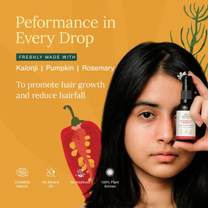 Chilli, Horsetail & Black Seed Hair Oil | Stronger, Healthier & Thicker Hair