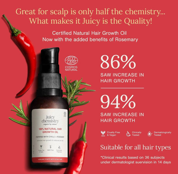 Chilli, Horsetail & Black Seed Hair Oil | Stronger, Healthier & Thicker Hair