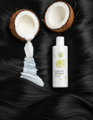 Coconut Milk Hair Cleanser | Shine + Frizz Control |  Kid-Friendly (6 Months+)