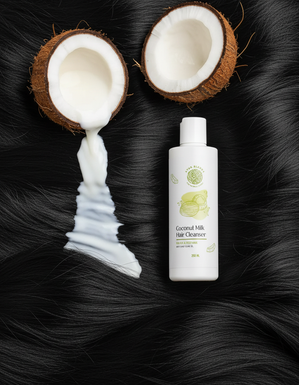 Coconut Milk Hair Cleanser | Shine + Frizz Control |  Kid-Friendly (6 Months+)