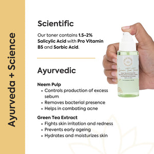 Green Tea Toner for Face | Oil Control | Pore Minimizing Care | Acne Care