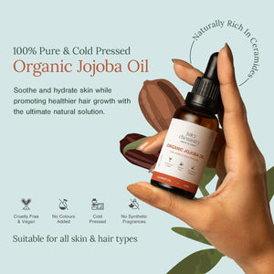 Organic Jojoba Oil | Omega-Rich Moisturising Oil | Balances Skin & Strengthens Hair