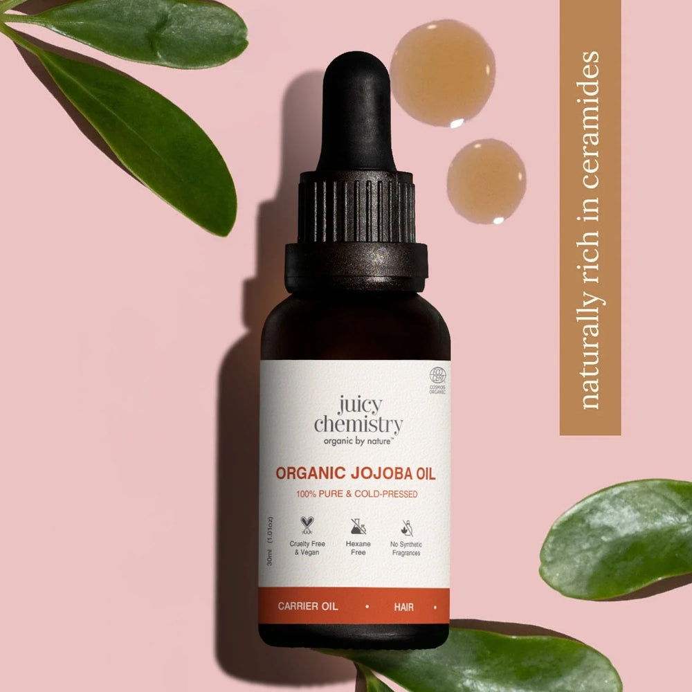 Organic Jojoba Oil | Omega-Rich Moisturising Oil | Balances Skin & Strengthens Hair