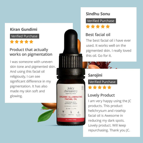 Saffron and Argan Facial Oil| Glowing Skin | Deep Nourishing Hydration