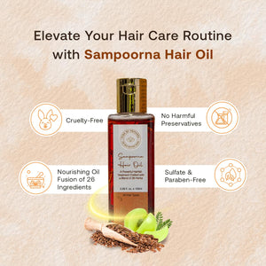Sampoorna Hair Oil | Hair Nourishment | Hair Loss Control | Scalp Repair