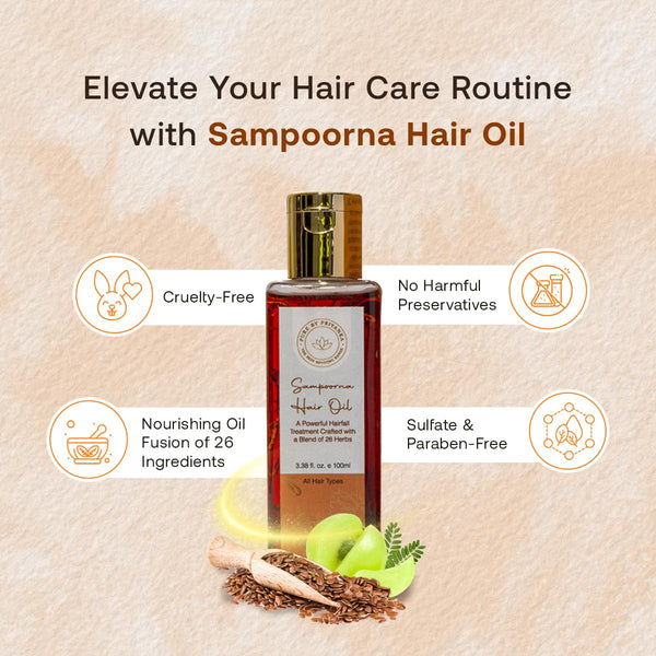 Sampoorna Hair Oil | Hair Nourishment | Hair Loss Control | Scalp Repair