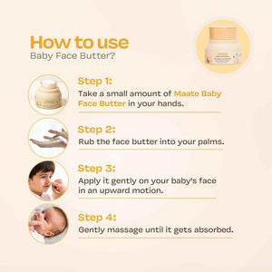 Baby Face Butter | Skin Protection & Deep Hydration | Lightweight, Nourishing Baby Face Cream