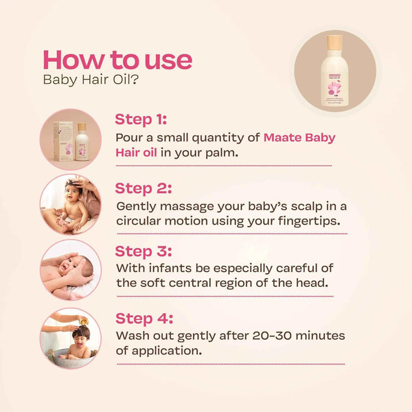 100% Natural Baby Hair Oil | 15 Precious Oils & Ayurvedic Herbs | Supports Healthy Hair Growth & Strong Roots