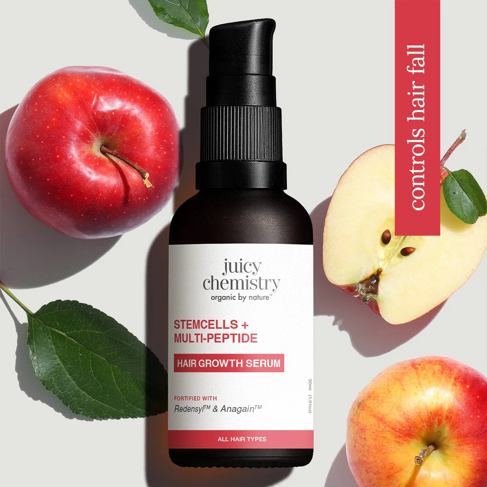 Stemcells + Multi-Peptide Hair Growth Serum | Hair Growth Support | Hair Loss Control | Scalp Strengthening