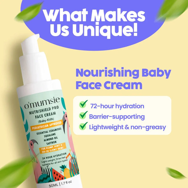 Nourishing Face Cream — Nutrishield Pro Deep Hydration & Barrier Repair for Babies & Kids