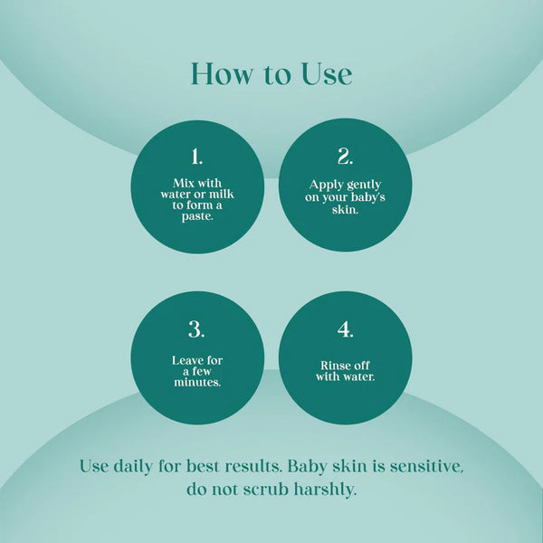 Skin Brightening Baby Ubtan | Ayurvedic Glow | Gentle Exfoliation | Baby-Safe Formula