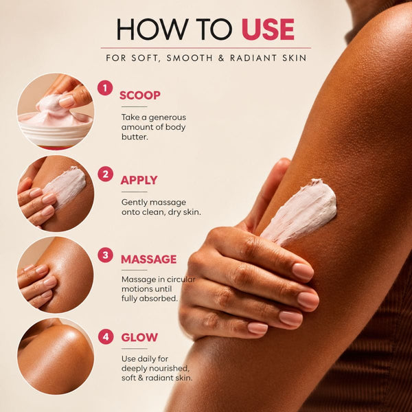 Cherry Blossom Body Butter with Ceramides & Niacinamide — Rich Moisture for Dry Skin