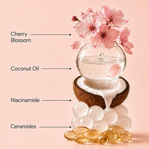 Cherry Blossom Body Butter with Ceramides & Niacinamide — Rich Moisture for Dry Skin