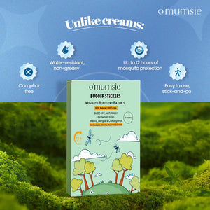 Mosquito Repellent Patches | Plant-Based Protection | DEET-Free | Up to 12 Hours Protection
