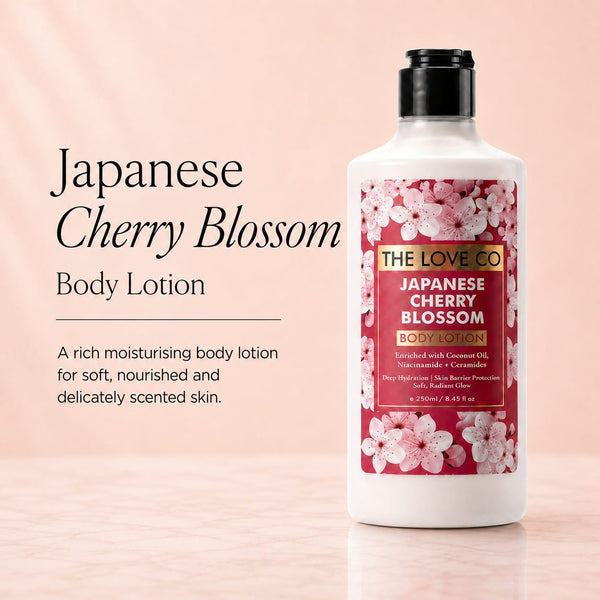 Cherry Blossom Body Lotion with Ceramides, Niacinamide & Shea Butter — Lightweight Daily Moisturizer