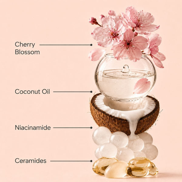 Cherry Blossom Body Wash — Sulfate-Free Shower Gel with Shea Butter & Niacinamide