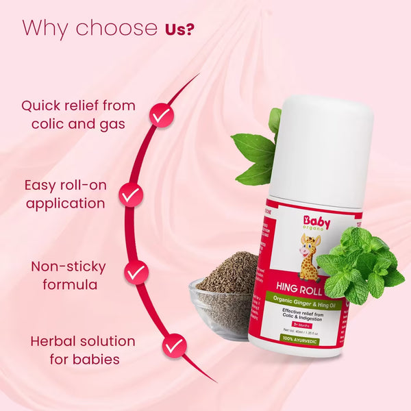 Hing Tummy Roll-On For Kids| Digestive Relief | Colic Care | 100% Natural & Ayurvedic